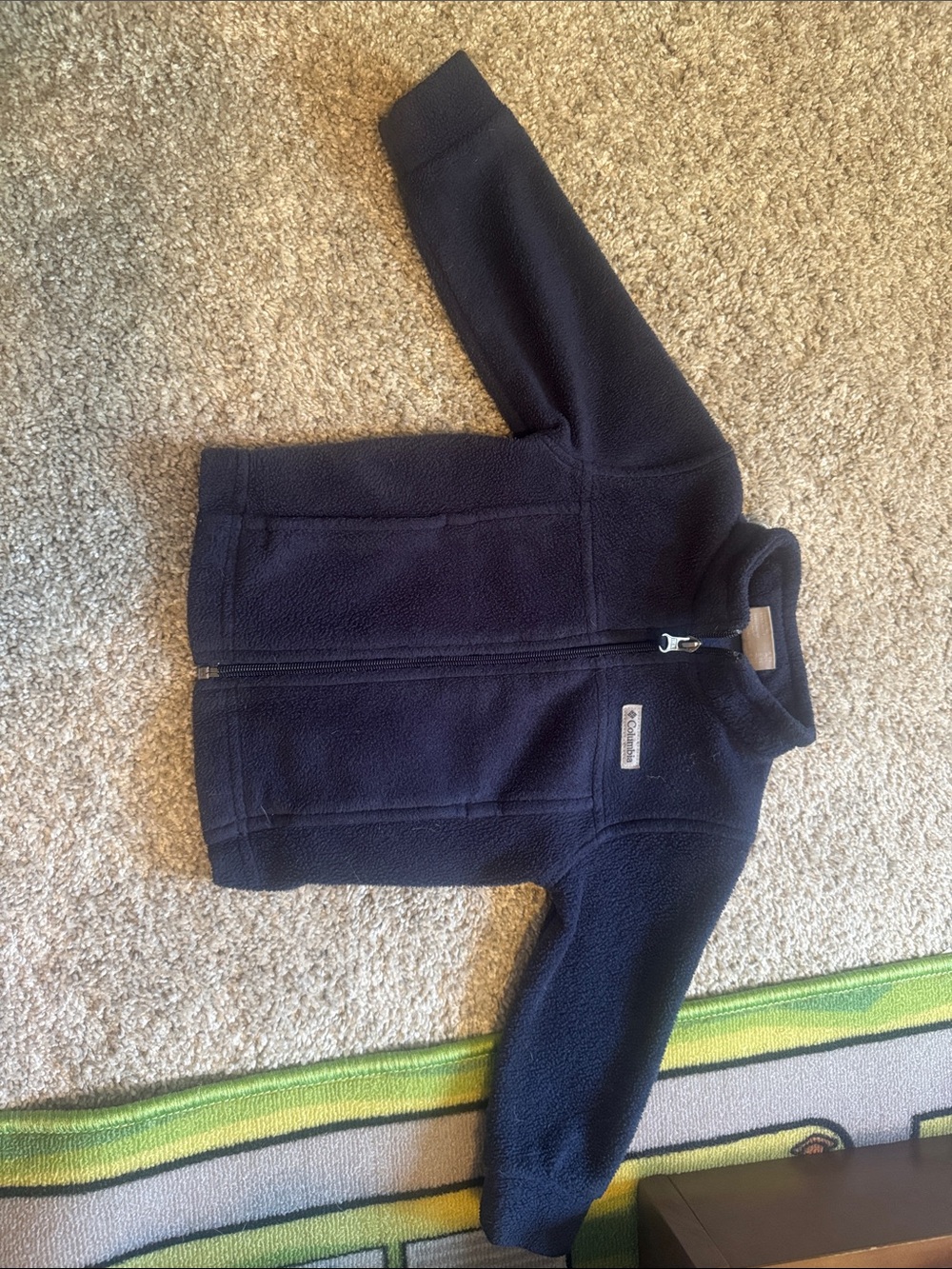 Columbia Kids Dark Blue Fleece Zip Jacket
